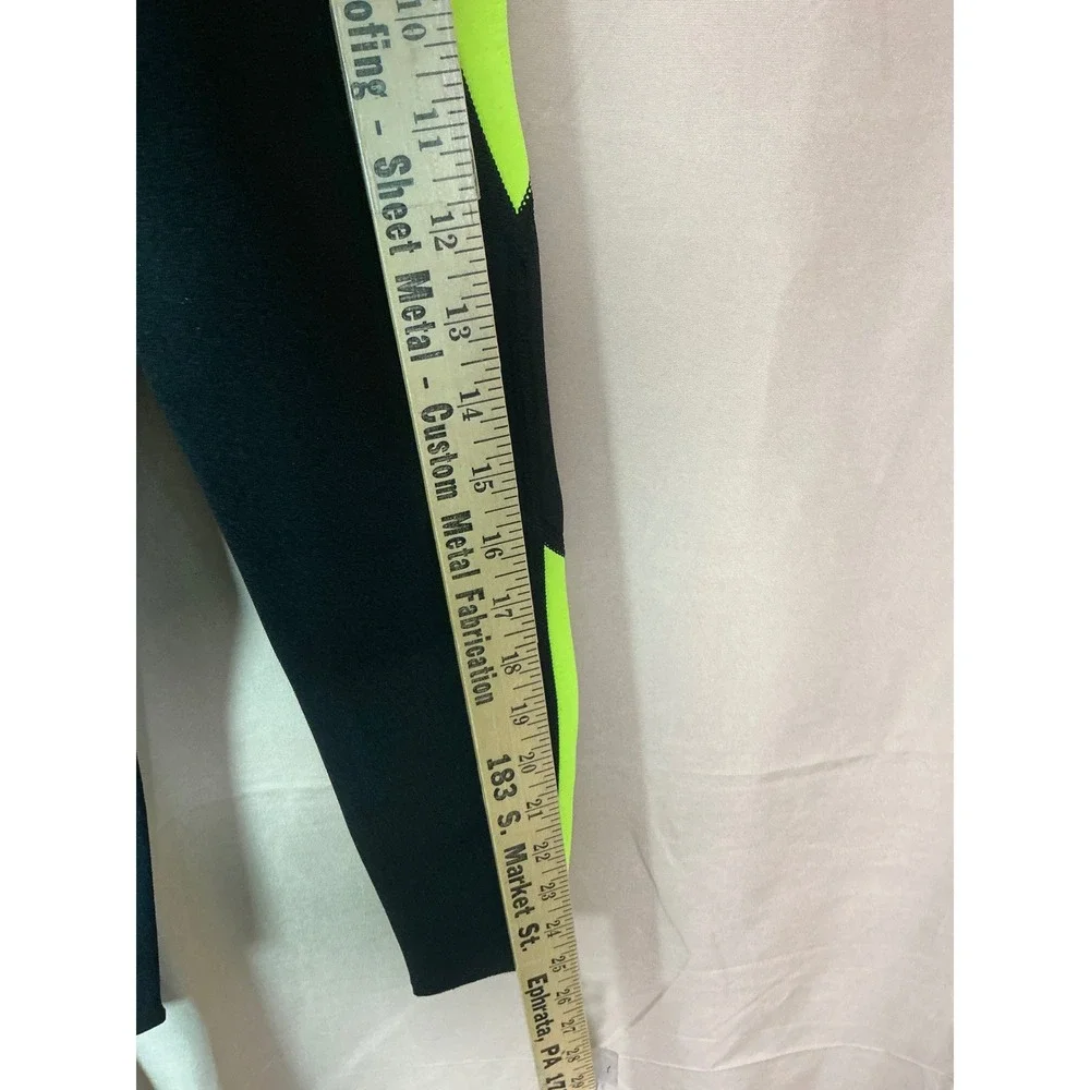 GoldFin Wetsuit Pants Kids 4 Black Neon Yellow Excellent 2mm Neoprene Leggings‎